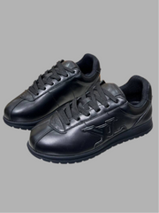 Louis Vuitton Black Leather LV Trainer Sneakers - Black