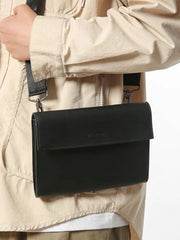 Minimalist Black Crossbody Bag – DEEL & GEER | Sleek Everyday Shoulder Bag