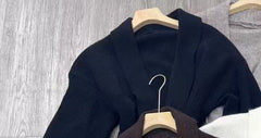 Cashmere Belt Knitted Cardigan Jacket