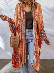 Bohemian Cardigan Aztec Printed Bat Cloak