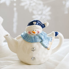 Christmas Ceramic Ornaments and Snowman Tableware