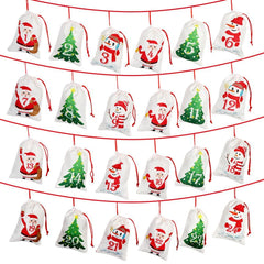 Calendar Christmas gift hanging bag