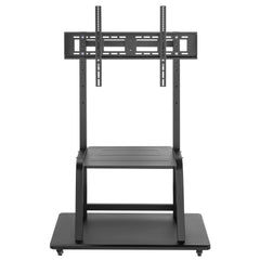 ProperAV Mobile TV Trolley Stand on Wheels for 37" - 100" Screens (150kg Capacity / VESA Max. 800x600)