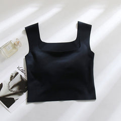 Non-marking Fixing Cup Sling Vest With Chest Pad For Women