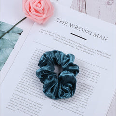 Amazon Golden Velvet Cloth Pig Large Intestine Hair Circle Velvet Mother's Headband