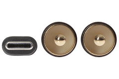 Maplin USB-C to Twin RCA Phono Jack Cable - Black, 2m