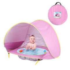 Baby Beach Tent Kids Outdoor Camping Easy Fold Up Waterproof Up Sun Awning Tent UV-protecting
