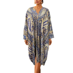 Bohemian Cardigan Aztec Printed Bat Cloak