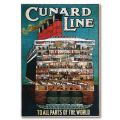 Vintage Poster - Life Aboard Cunard