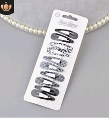 Children's water drop BB clip 5 cm solid color thick BB clip star love printing BB clip Liu seaside clip