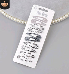 Children's water drop BB clip 5 cm solid color thick BB clip star love printing BB clip Liu seaside clip