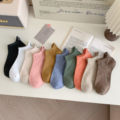 Women's Smiley Ankle Socks Thin Embroidery Ins Short Fashion Tight Socks