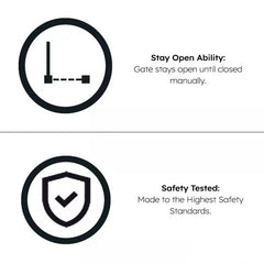 FYLO 2x Baby Safety Stair Gate Pressure Fit 75-86cm (2 pack)