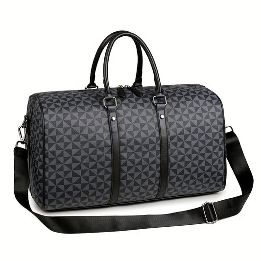 A Large Capacity Black Tote Bag for Travel, Gym, and Short Trips.