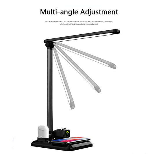 4 in 1 LED Desk Lamp Light Wireless Charger