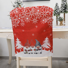 Christmas Decoration English Alphabet Chair Cover