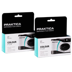 Praktica 35mm Single Use Disposable Film Camera with Flash - Blue