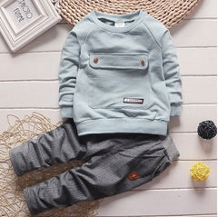 Toddler Baby Clothes Children Suit 0-3 Years Old Suit Pants Children's Sportswear Boys Girls Children's Clothing Brand