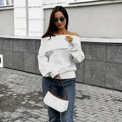 Sexy Off-the-shoulder Off-the-shoulder Sweater