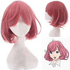 Cherry Blossom powder curled and thickened wig