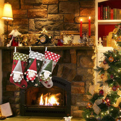 Christmas Decorative Supplies Lambswool Three-dimensional Christmas Socks