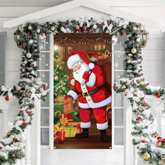Christmas Curtain Decoration Hanging Cloth Background