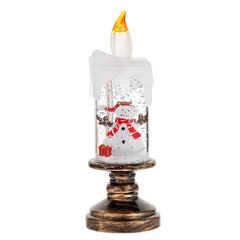 Christmas Decorations Candle Light Scene Layout