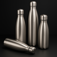 Stainless Steel Water Bottle 500ml/750ml/1000ml – Leakproof Sports Travel Drink Bottle for Gym, Hiking, Cycling & Outdoor