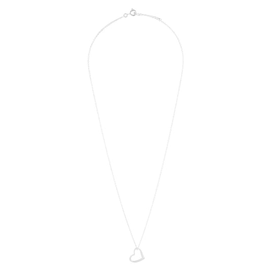 Sterling Silver Heart Pendant Necklace