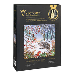 Snowy Hedgehog & Robin