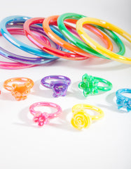 Kids Multi Bracelet Ring Set