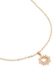 Gold Dainty Sunray Necklace