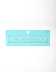 Sterling Silver Mirror Link Choker