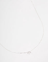 Sterling Silver Classic Claw Pendant Necklace