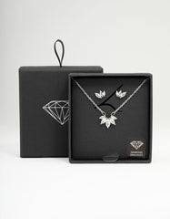 Silver Cubic Zirconia Marquise Jewellery Set