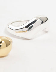 Mixed Metals Irregular Stacking 2-Pack