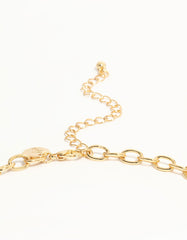Gold Plated Bow & Star Charm Necklace