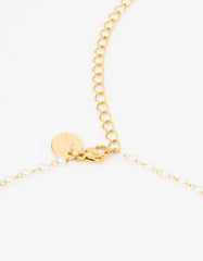 Waterproof Gold Plated Stainless Steel Pearl Waist Chain