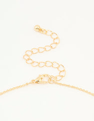 Mixed Metal Cross Heart & Mary Y-Necklace