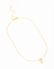 Waterproof Gold Plated Stainless Steel Freshwater Pearl Seahorse Necklace