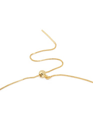 Gold Plated Brass Dainty Box Link Necklace