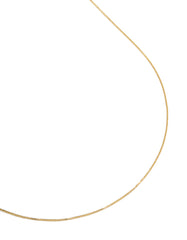 Gold Plated Brass Dainty Box Link Necklace