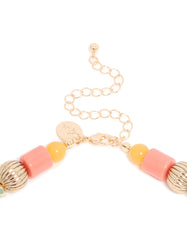 Multicoloured Beaded Acrylic Necklace