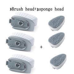 2 In1 Long Handle Cleaning Brush With Removable Brush Head Ktichen Gadgets