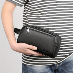 MENSON Black Clutch Bag for Men