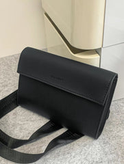 Minimalist Black Crossbody Bag – DEEL & GEER | Sleek Everyday Shoulder Bag