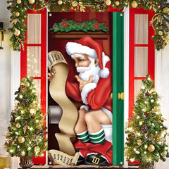 Christmas Curtain Decoration Hanging Cloth Background