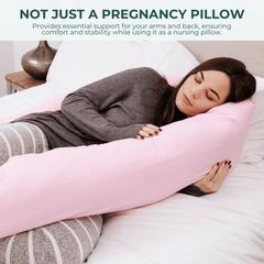 9 Ft Maternity Pillow And Case - Cream