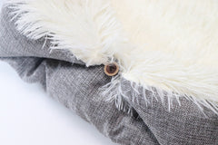 2 in 1 Pet Mattress Nest Convertible Pad Plush Mattress