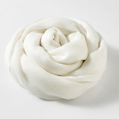 Artistic Sunscreen Solid Color Cotton And Linen Scarf